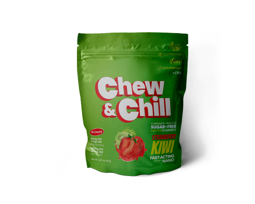 Chew & Chill Sugar Free Gummies - Strawberry Kiwi (sativa)