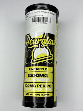 HOURGLASS EXTRACTS - GUMMIES - PINEAPPLE - 1500MG