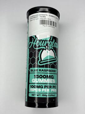 HOURGLASS EXTRACTS - GUMMIES - BLUE RASPBERRY - 1500MG