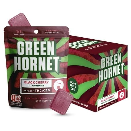 Black Cherry Gummies | Gummies | 10pk | 10mg/ea by Green Hornet