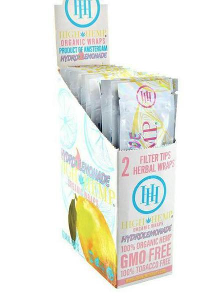 High Hemp | Hydro Lemonade Organic Hemp Wraps | 2 per Pouch | Accessories