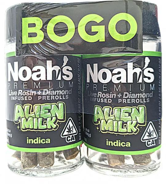 Noah's Premium | BOGO Alien Milk | Infused Minis | 0.5g each | 10pk