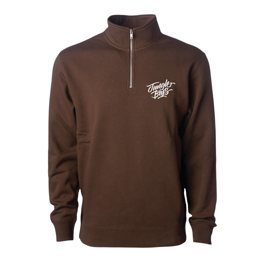 Jungle Boys - Stacked Quarter Zip (Brown)