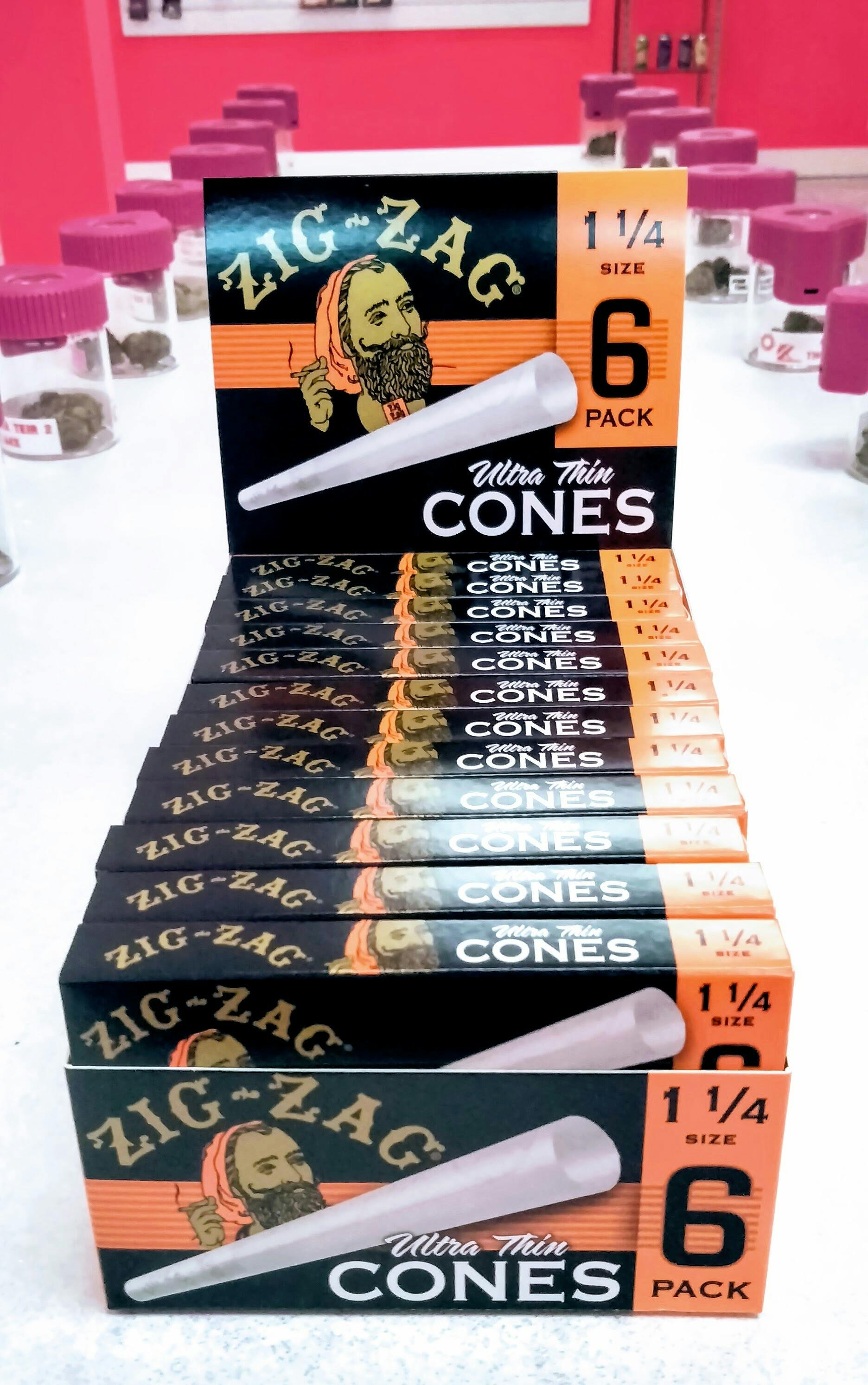 Zig Zag Cones - 6 Pack 1 1/4