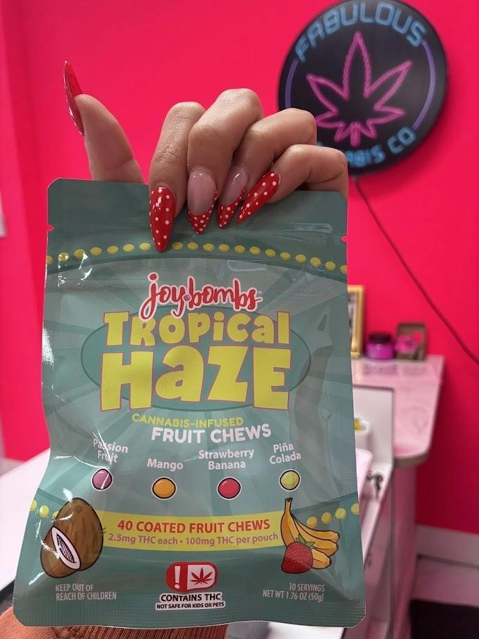 Joy Bombs Tropical Haze - 100mg THC (40pk / 2.5mg THC ea)
