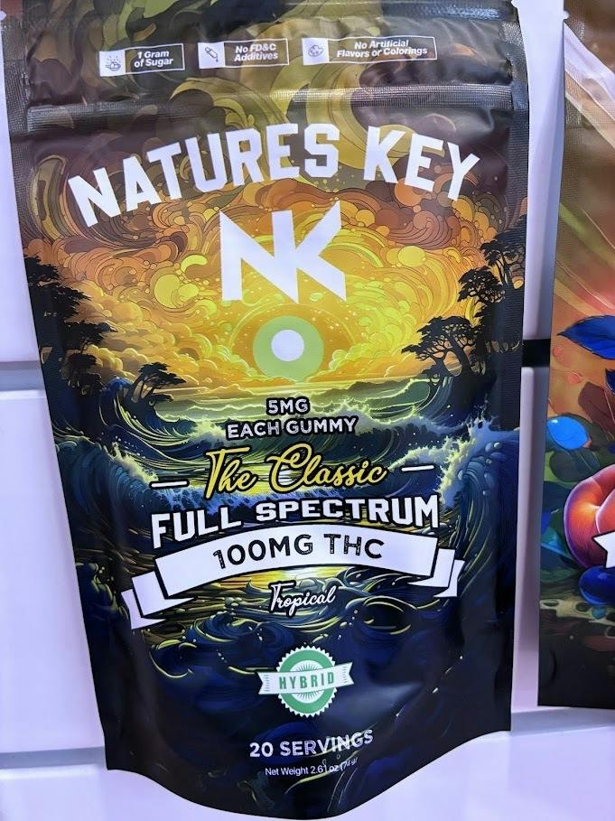 100MG NANO THC TROPICAL HYBRID GUMMIES - 10MG EACH