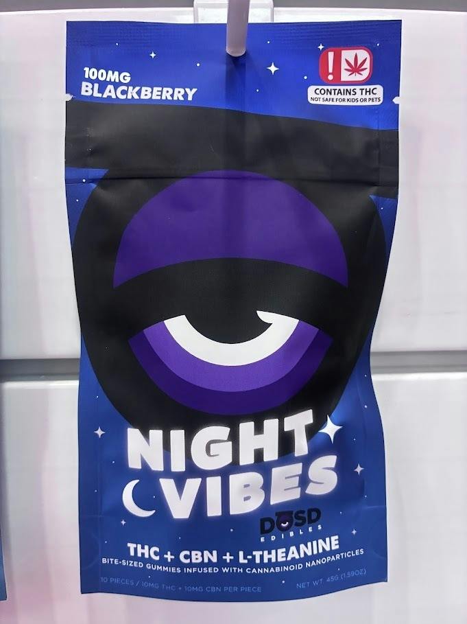 NIGHT VIBES - Blackberry CBN + L-Theanine - 100mg