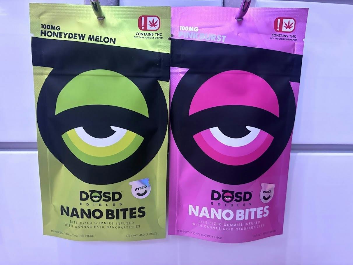 Nano Bites - Pinkburst 100mg, Indica Enhanced