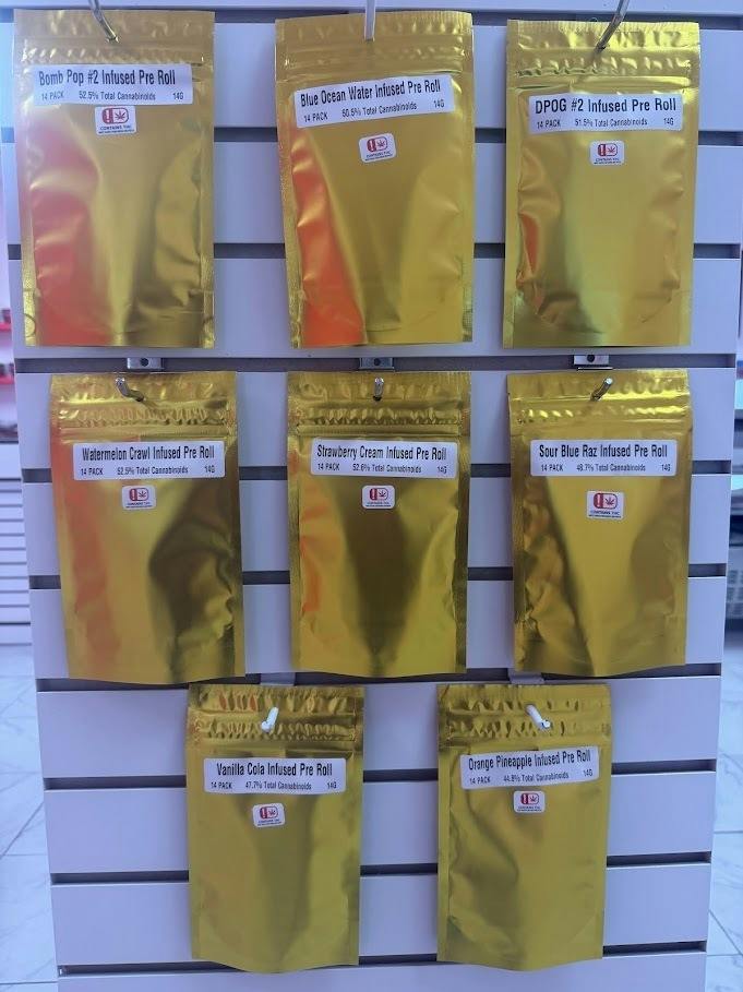 BANANA BREAD 14G INFUSED STINGERS PREROLL PACKS