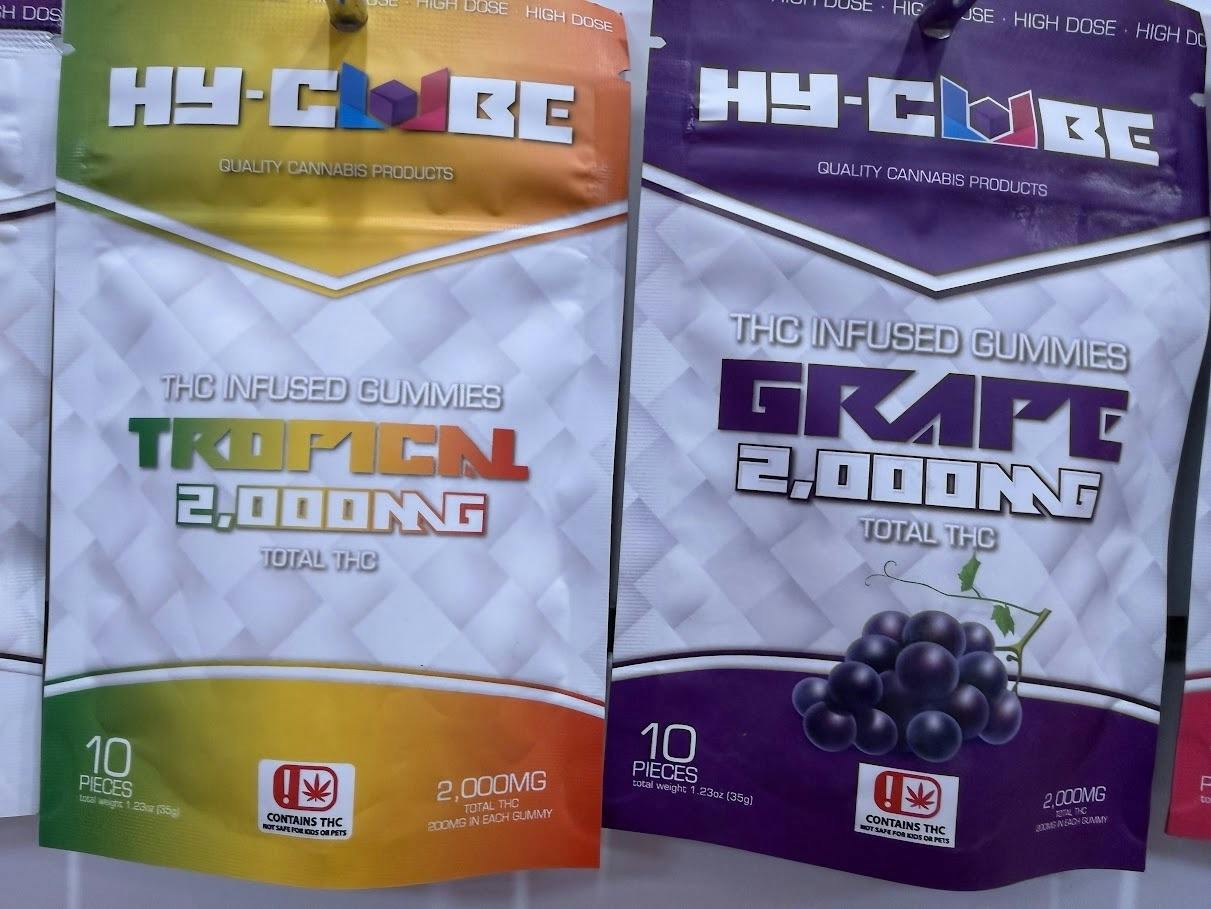 Hy-Cube - Gummies - Grape - 2000mg | Gummies | 10pk | 200mg/each piece