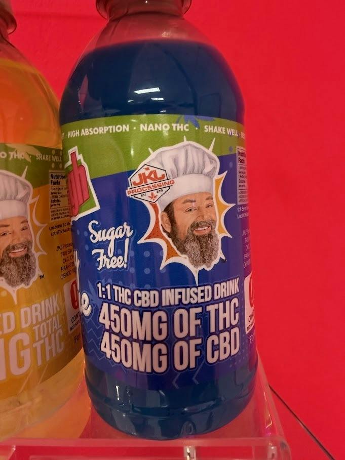 So High Berry Blue Bottled 1:1 Drink Sugar Free - 450mg THC/450MG CBD JKJ PROCESSING