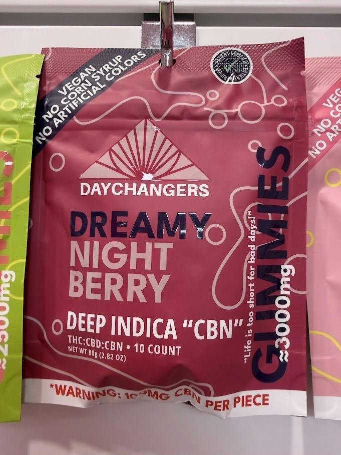 Daychangers Edible Dreamy Night 3000mg:10ct each 300mg THC Indica with CBN