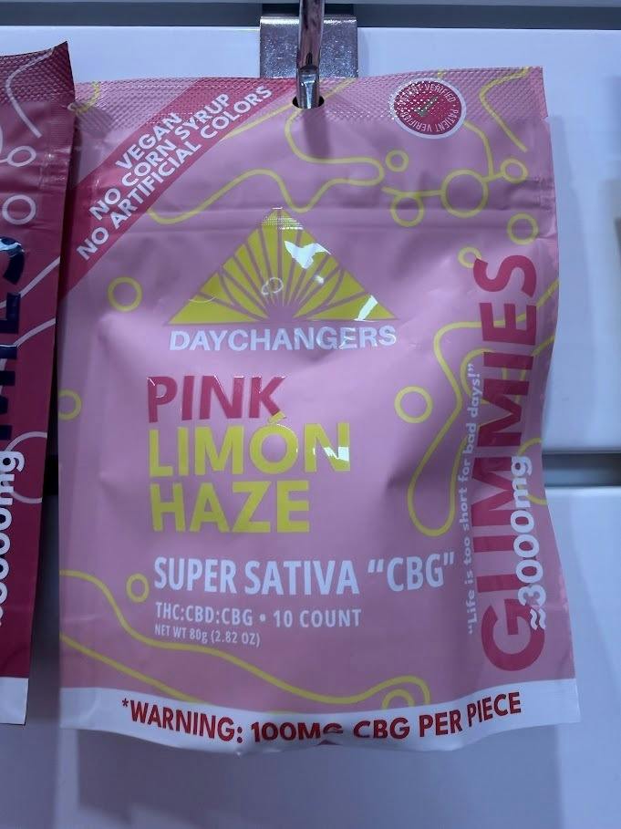Day Changers Edible Pink Limon Haze 3000mg:10ct each 300mg THC Sativa with CBG