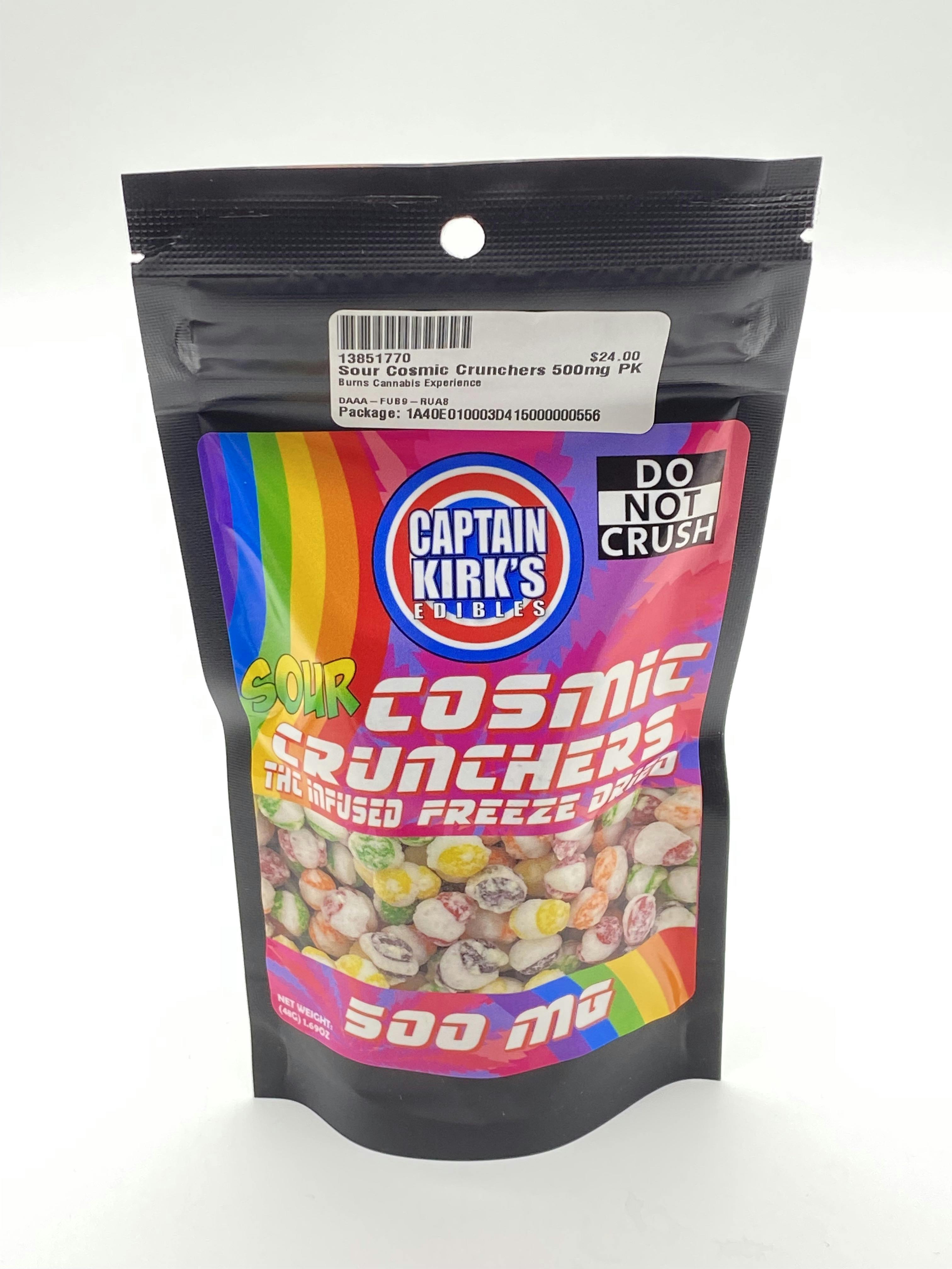 Sour Cosmic Crunchers 500mg PK