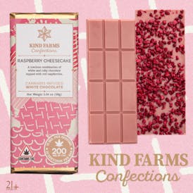 Kind Farms | Raspberry Cheesecake White Chocolate 200mg