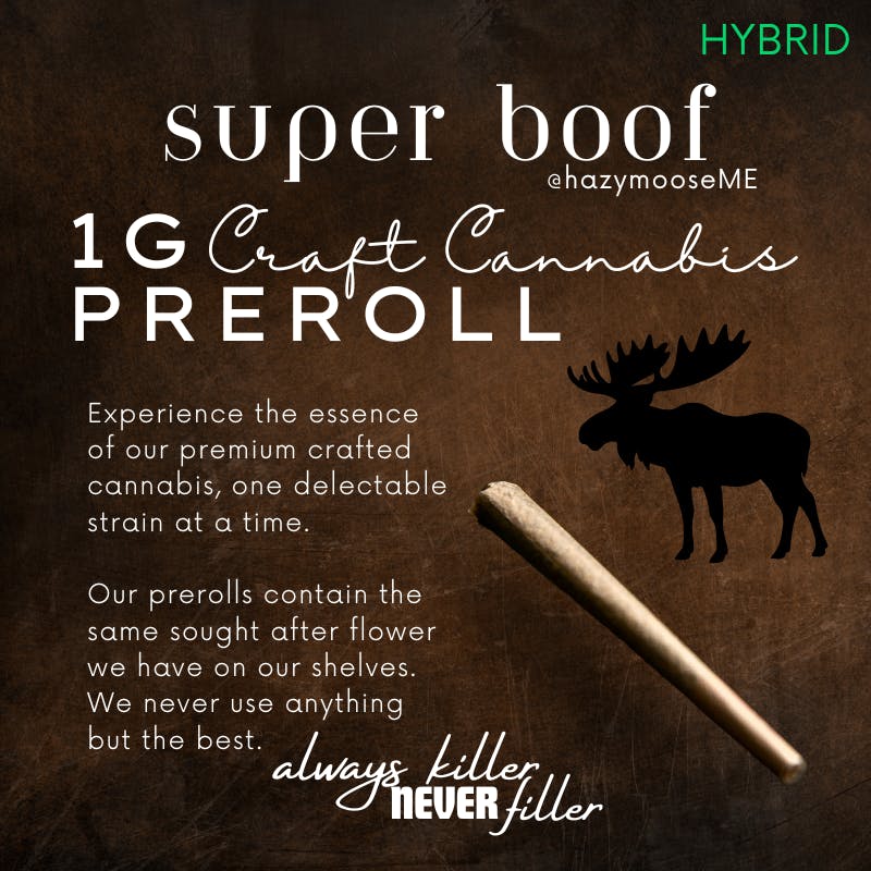 Hazy Moose | 1g Pre Roll | Super Boof