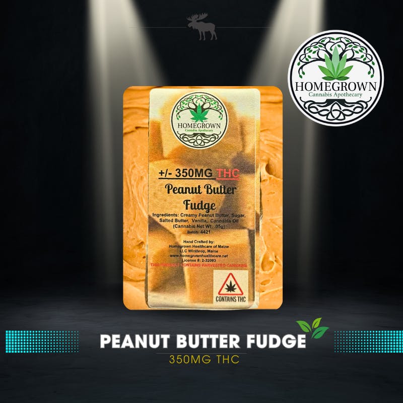 THC Infused Peanut Butter Fudge - 350ng