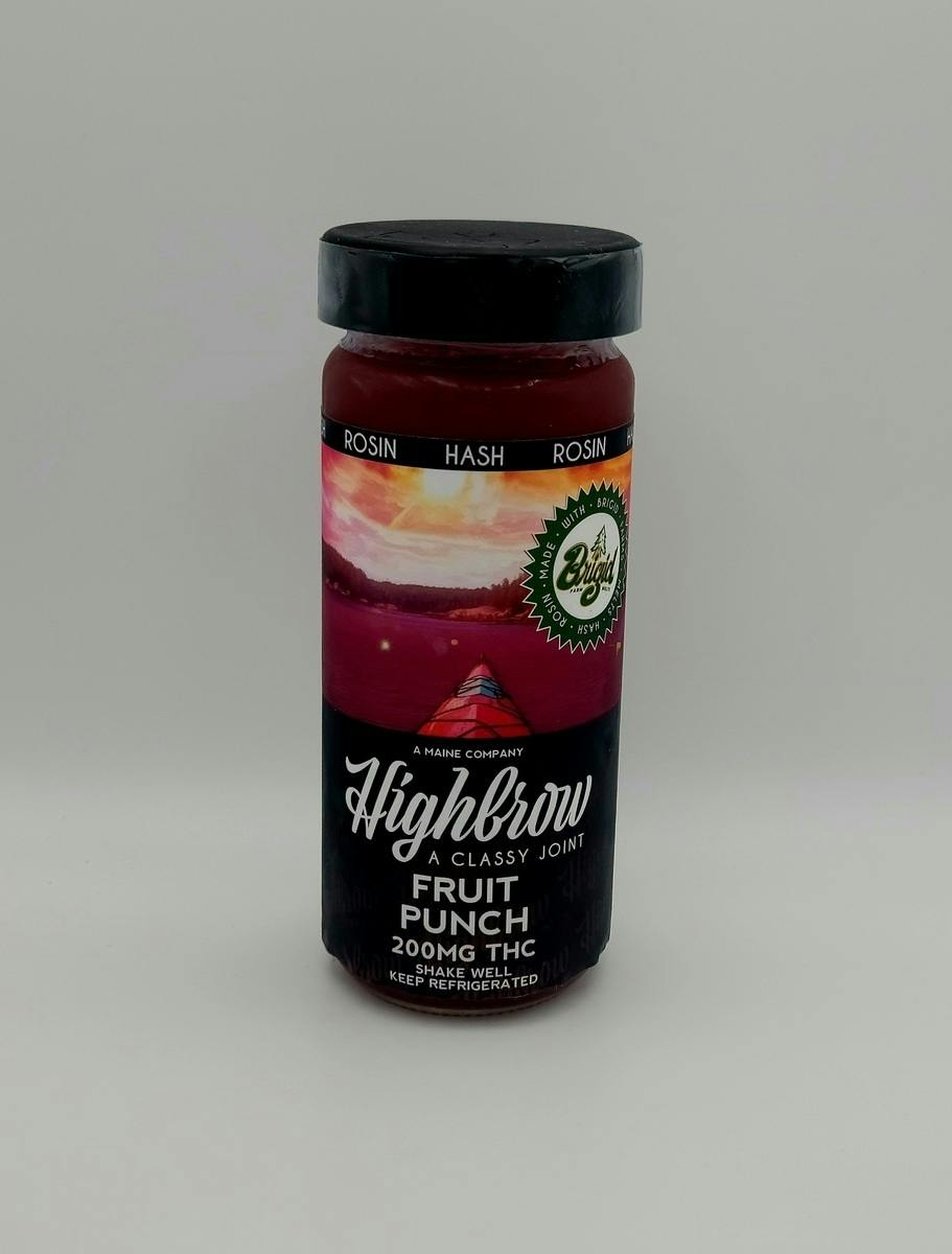 Highbrow Hash Rosin Fruit Punch Drink 200mg by Highbrow
