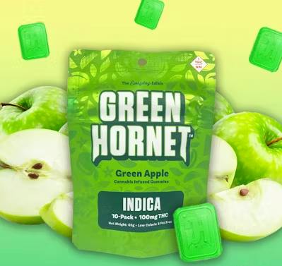 Green Apple Indica Gummies | Gummies | 10pk | 10mg/ea