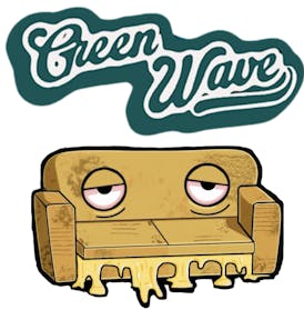 Couch Lock-Green Wave 73-159u Live Hash Rosin (1g)