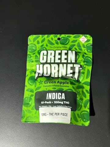 Green Apple Indica Gummies | Gummies | 10pk | 10mg/ea by Green Hornet