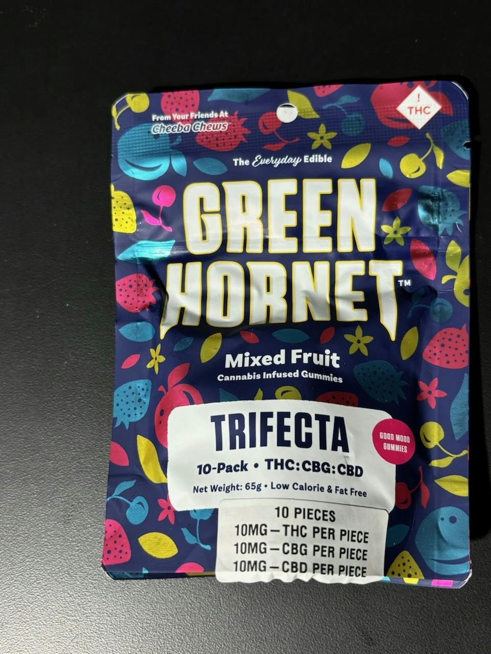 Trifecta Mixed Fruit Gummies | Gummies | 10pk | 10mg/ea by Green Hornet