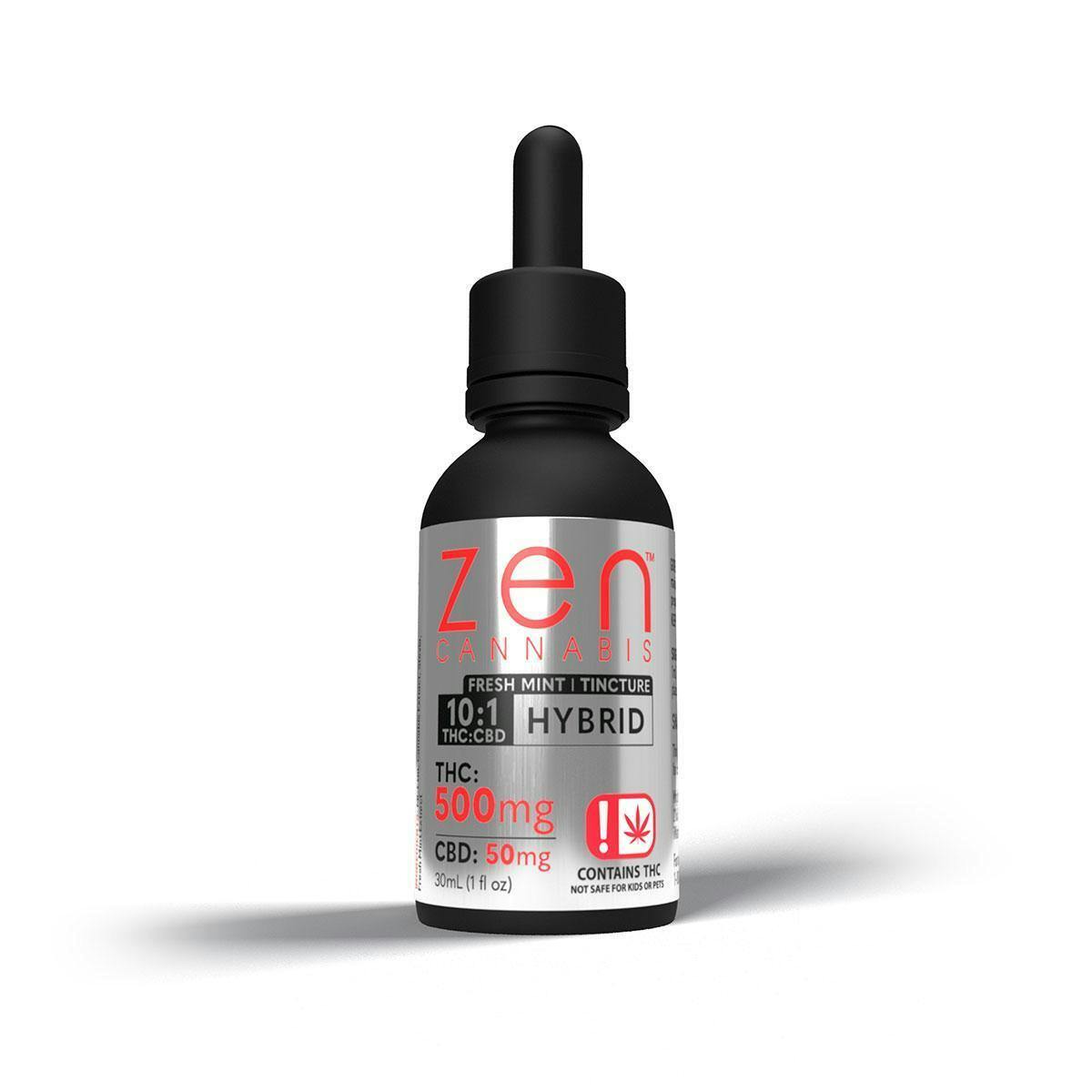 ZEN - Hybrid Fresh Mint 10:1 500mg THC : 50mg CBD TINCTURE