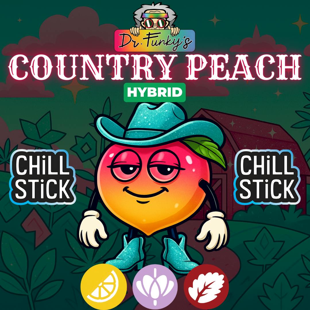 Dr. Funky's Chill Stick Country Peach 0.6g (Indica) by American Cannabis Company