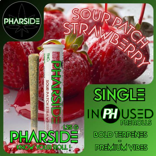 Pharside - Infused Pre-Roll 5 Pack- Sour Patch Strawberry 6.25g