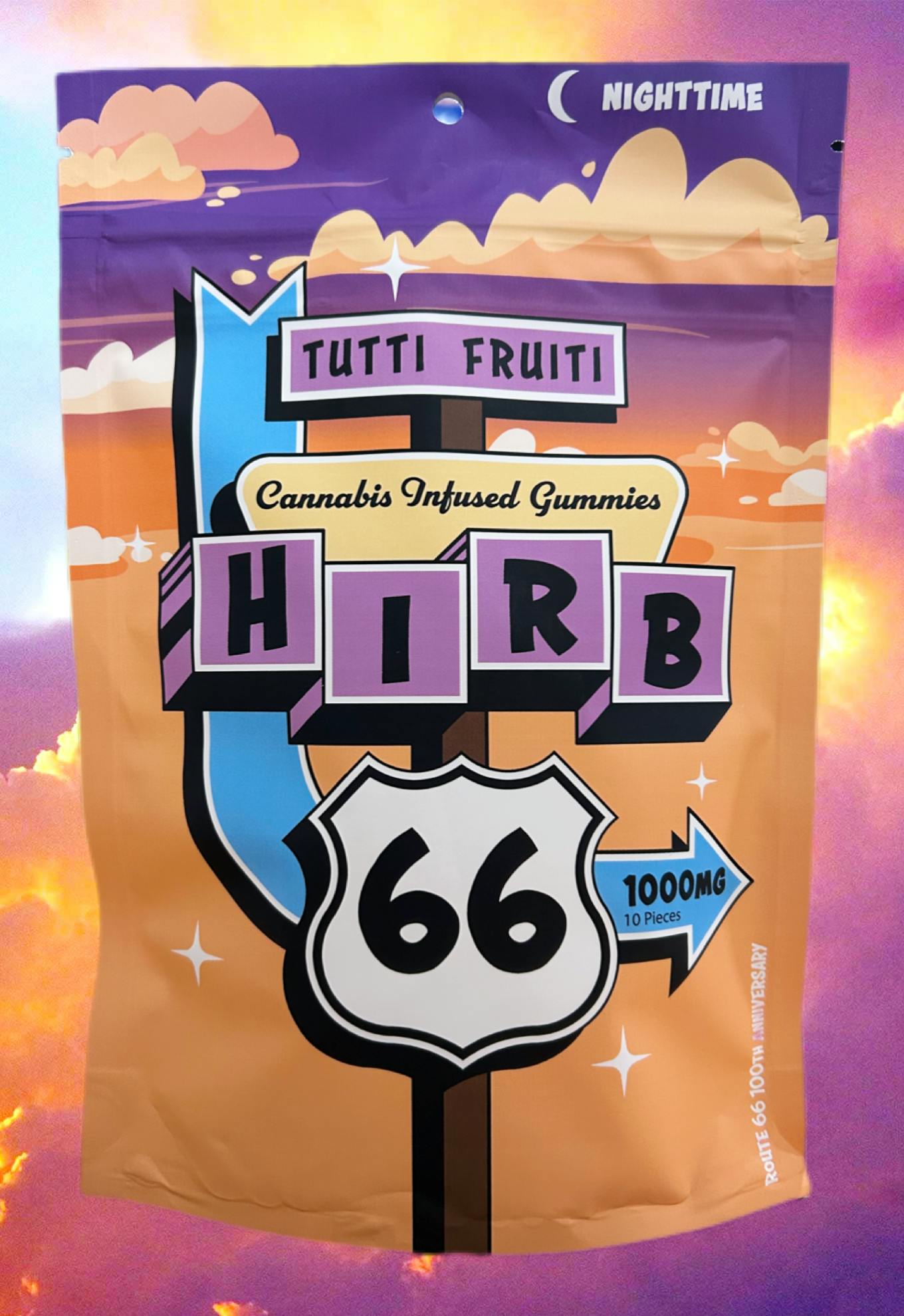 1000mg NIGHT TIME TUTTI FRUITI GUMMIES