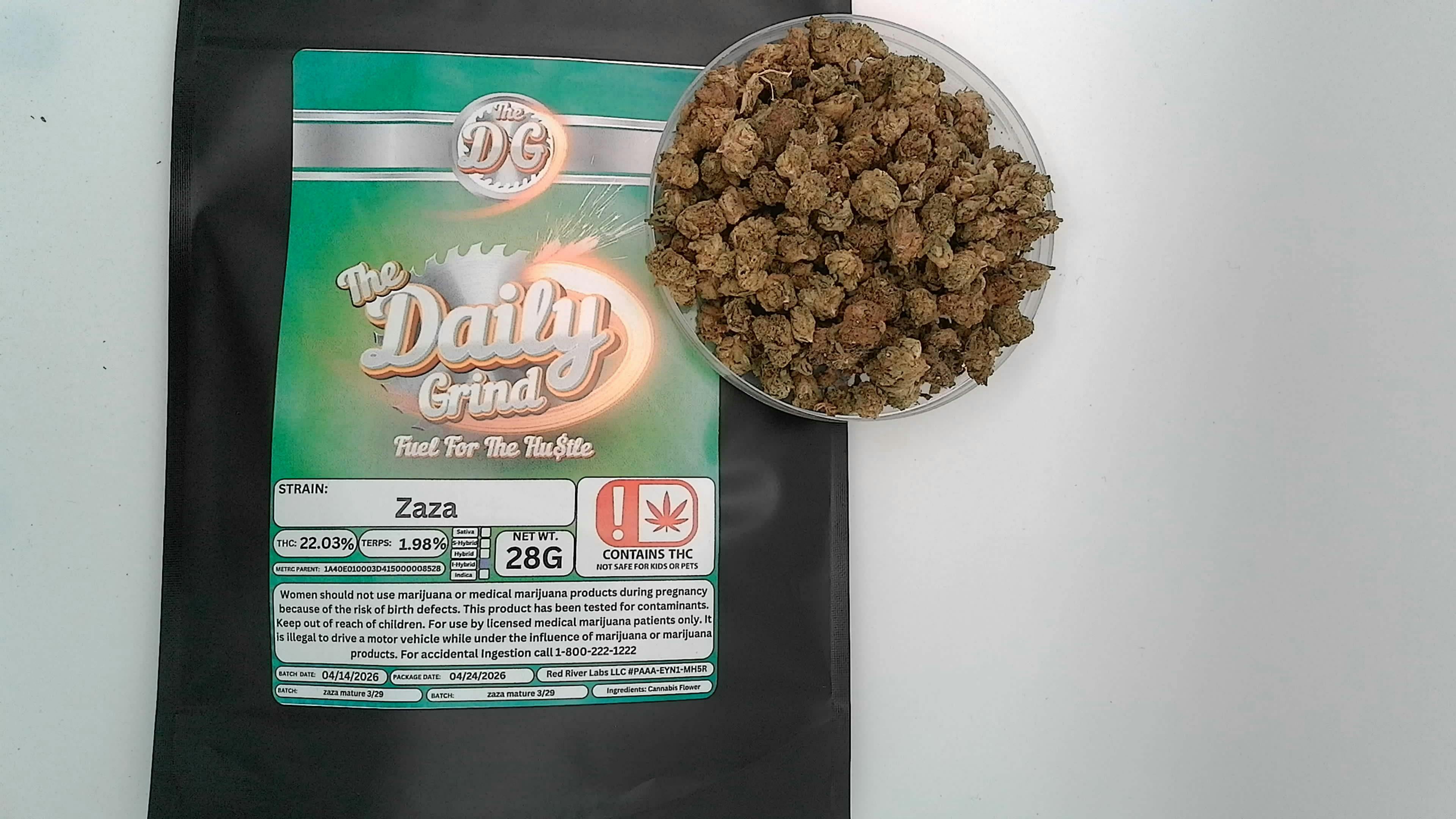 ZAZA 28g Flower terp 1.98% 3OZX$100