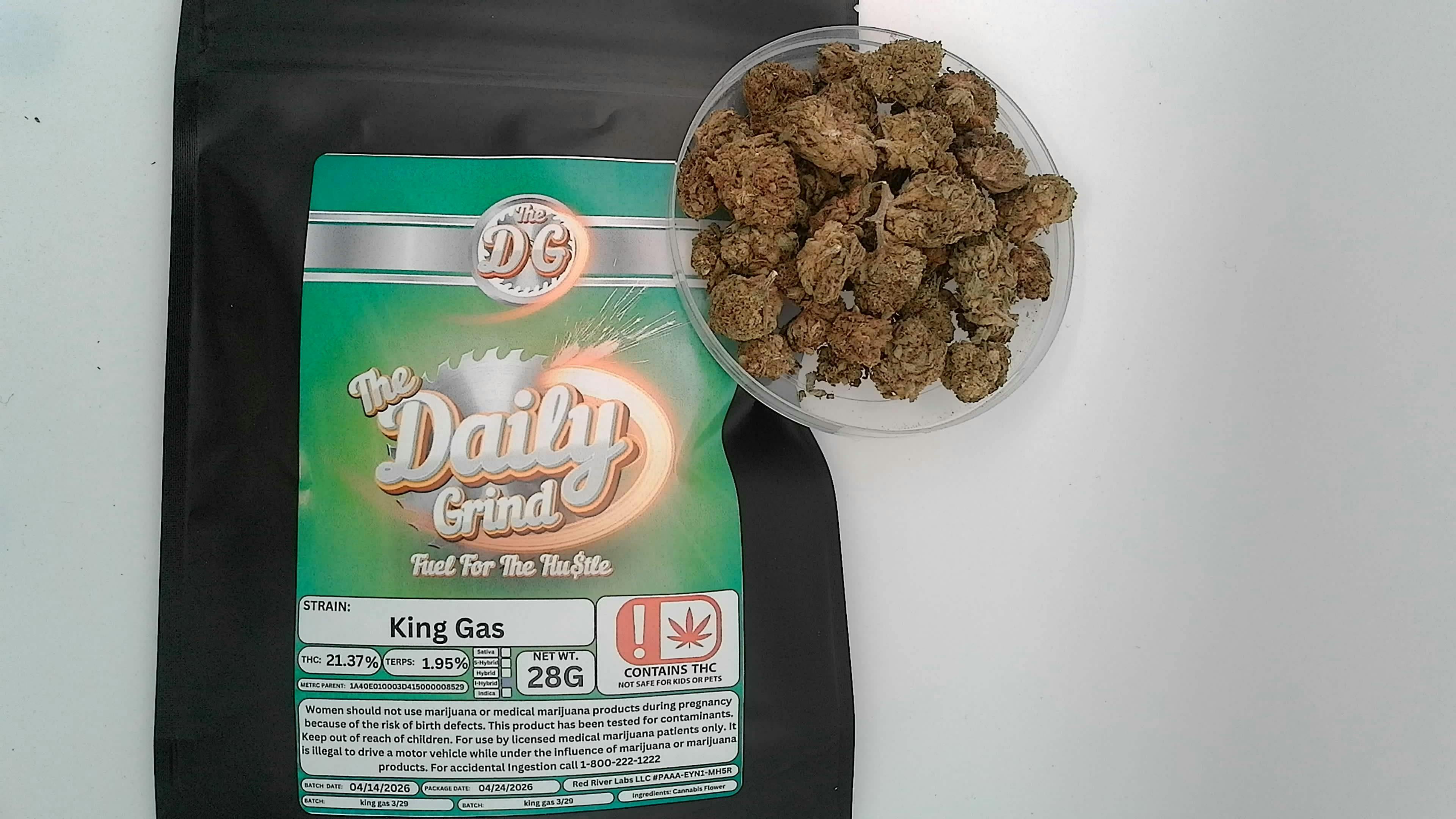 KING GAS 28g Flower terp 1.95% 3OZX$100