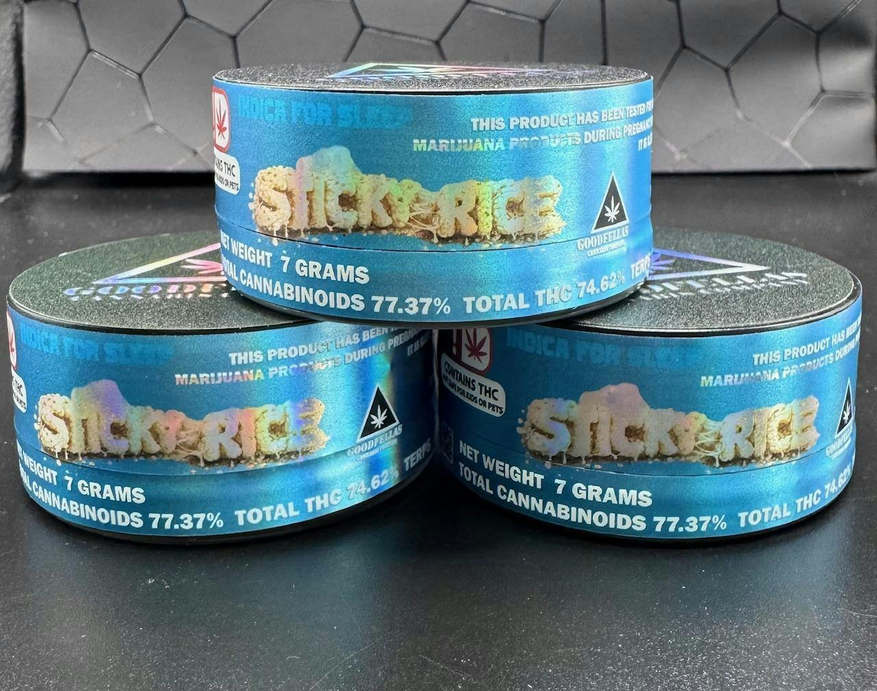 7G Wax - indica- Sticky Rice -THC%74.62