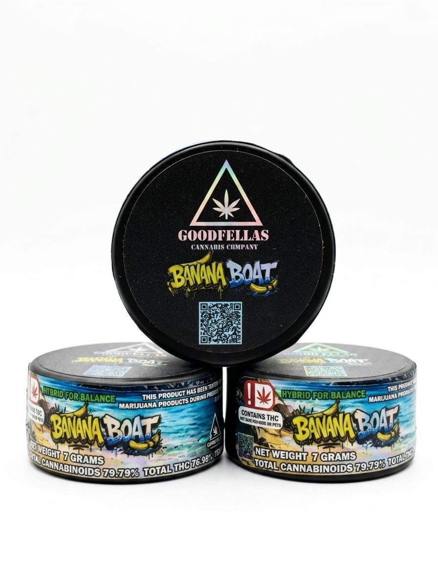 7G-wax- Hybrid- Banana Boat-THC 79.79%