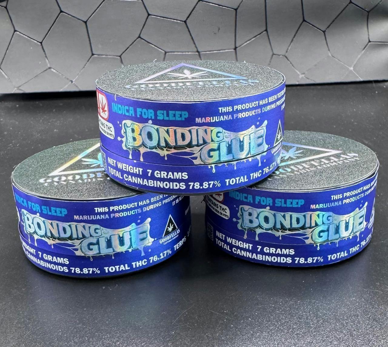 7G Wax - indica, Bonding Glue, THC%76.17