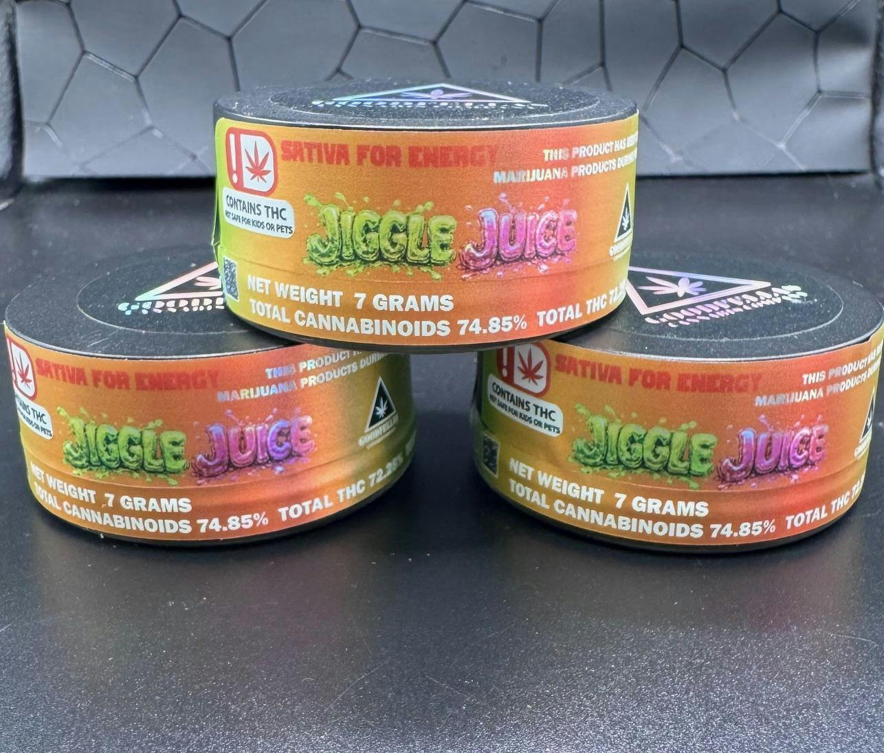 7G Wax - sativa- Jiggle Juice- THC% 72.28