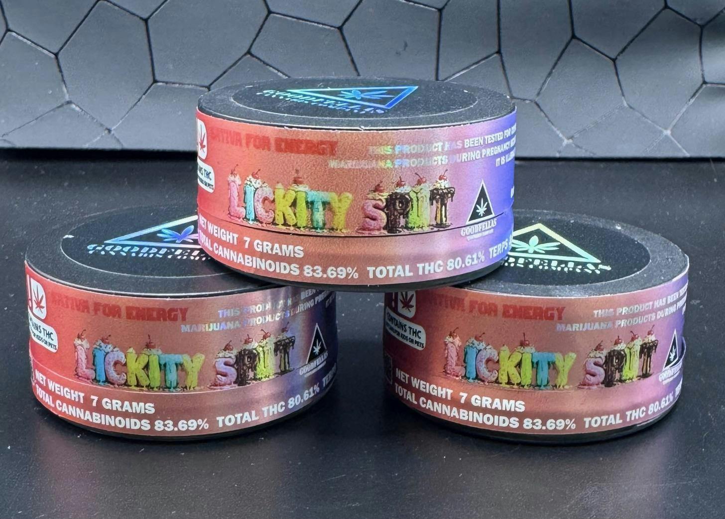 7G Wax -sativa- Lickity Split- THC %80.61