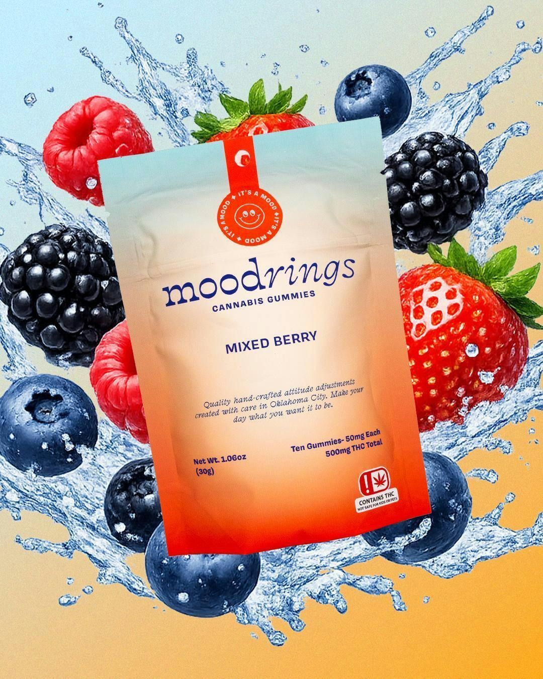 Mixed Berries - 500mg Gummy Rings