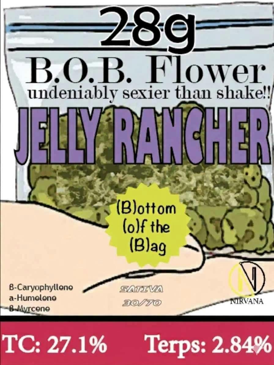B.O.B Flower (28g) - Jelly Rancher THC 24%