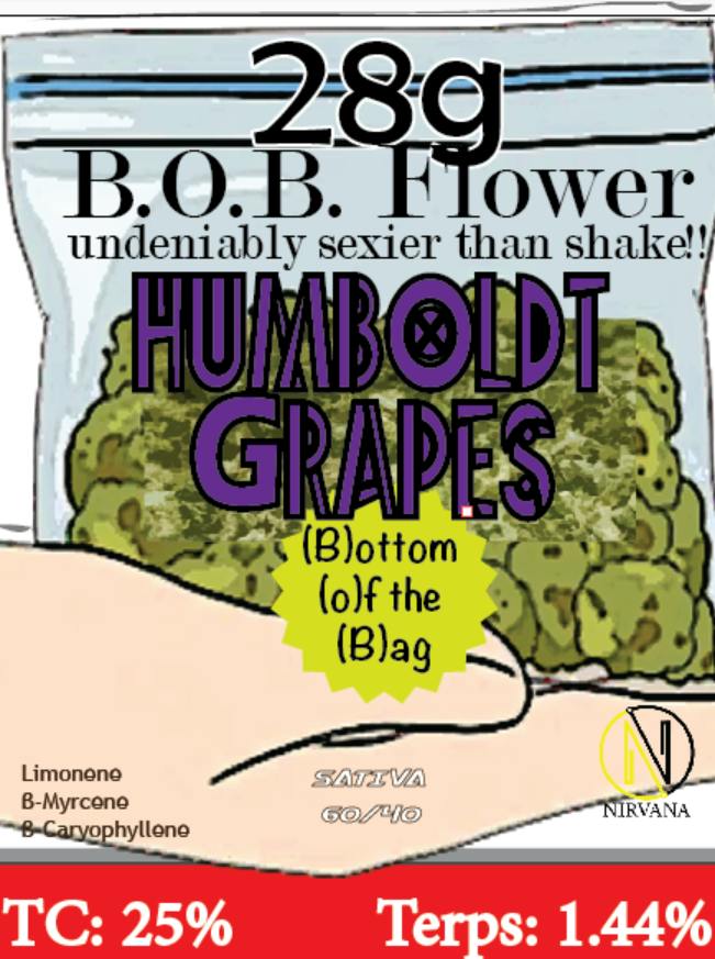 B.O.B Flower (28g) - Humboldt Grapes THC 21.5