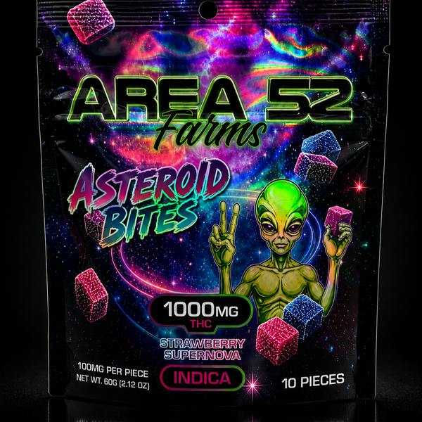 Asteroid Bites - 1000mg Strawberry Supernova