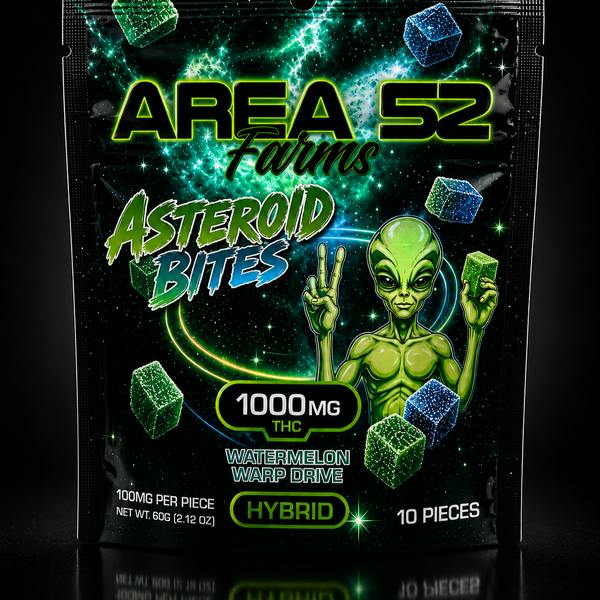 Asteroid Bites - 1000mg Watermelon Warp Drive