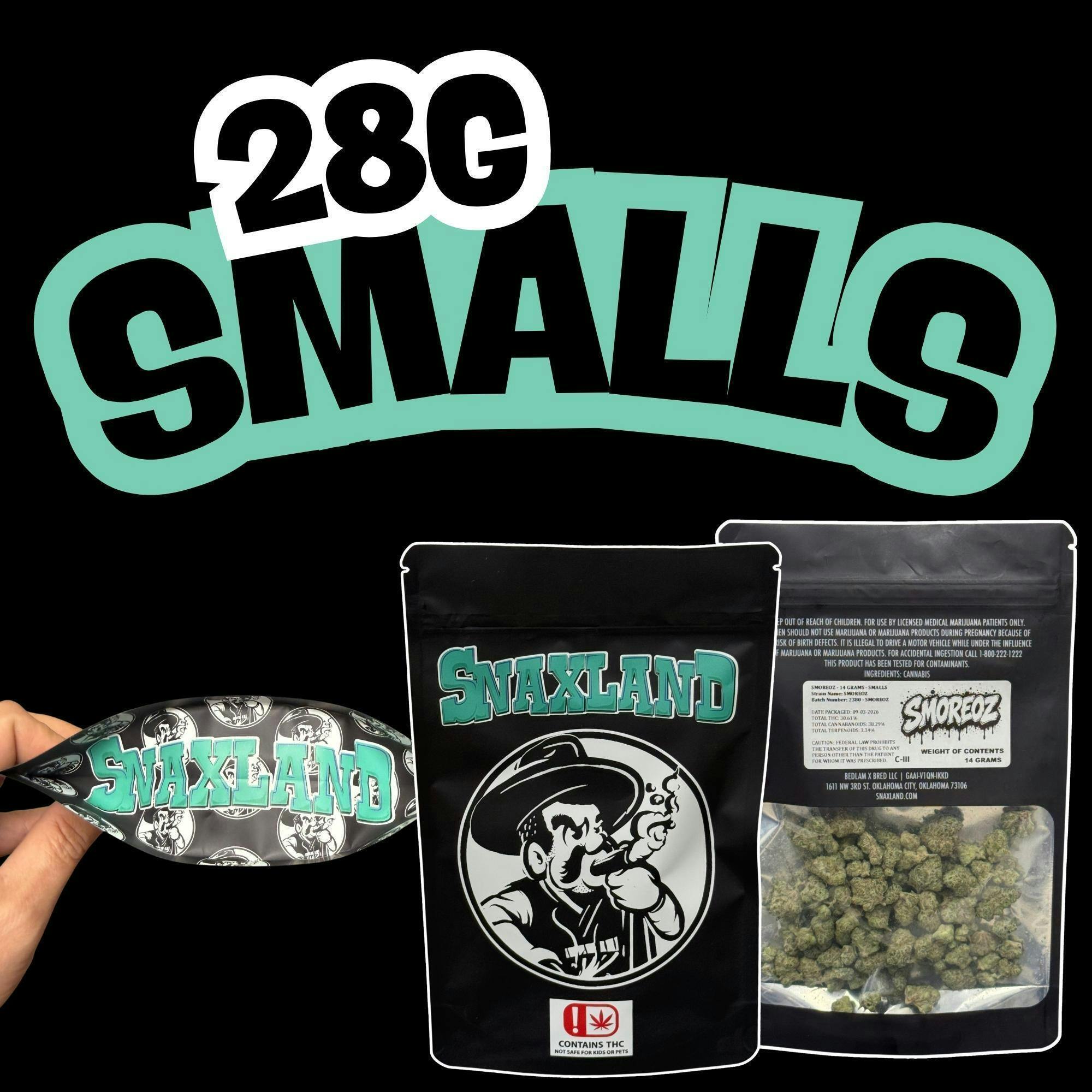Dunkarooz 28g Smalls - 37.30% Terps: 3.29%