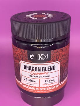 Koi Dragon Blend Gummies (NO MED CARD NEEDED FOR PURCHASE) - 2500 mg - Blood Orange