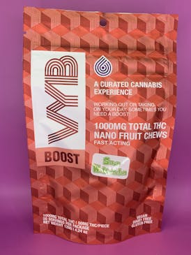 VYB Nano Fruit Chews 1000 mg - Boost - Strawberry Kiwi