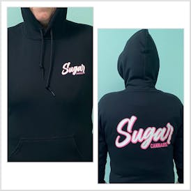 Sugar Cannabis Hoodie Black