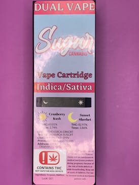 Sugar Cannabis - Dual Vape - 2 g- Cranberry Kush (I)/Sunset Sherbet (S)