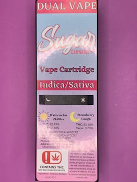 Sugar Cannabis - Dual Vape - 2 g - Watermelon Zkittles(I)/Strawberry Cough (S)