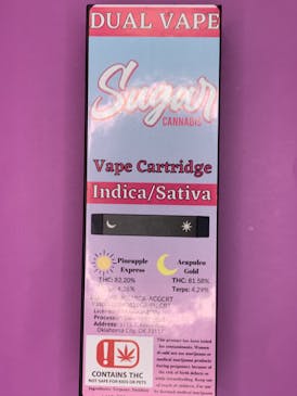 Sugar Cannabis- Dual Vape 2 g - Durbin Poison(I)/ Granddaddy PurpleS)