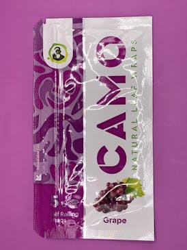 Camo Self Rolling Wraps - Grape